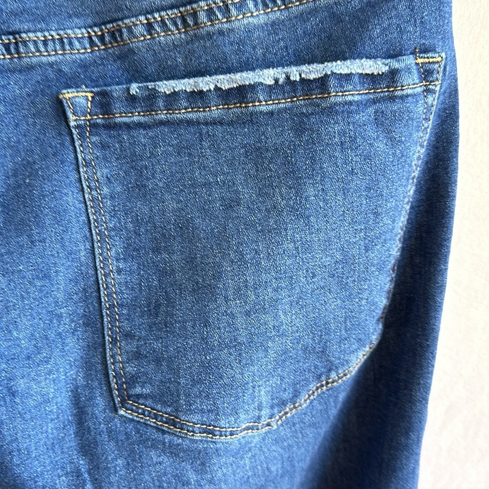 Wide leg blue jeans, size 14 - Picture 5 of 9